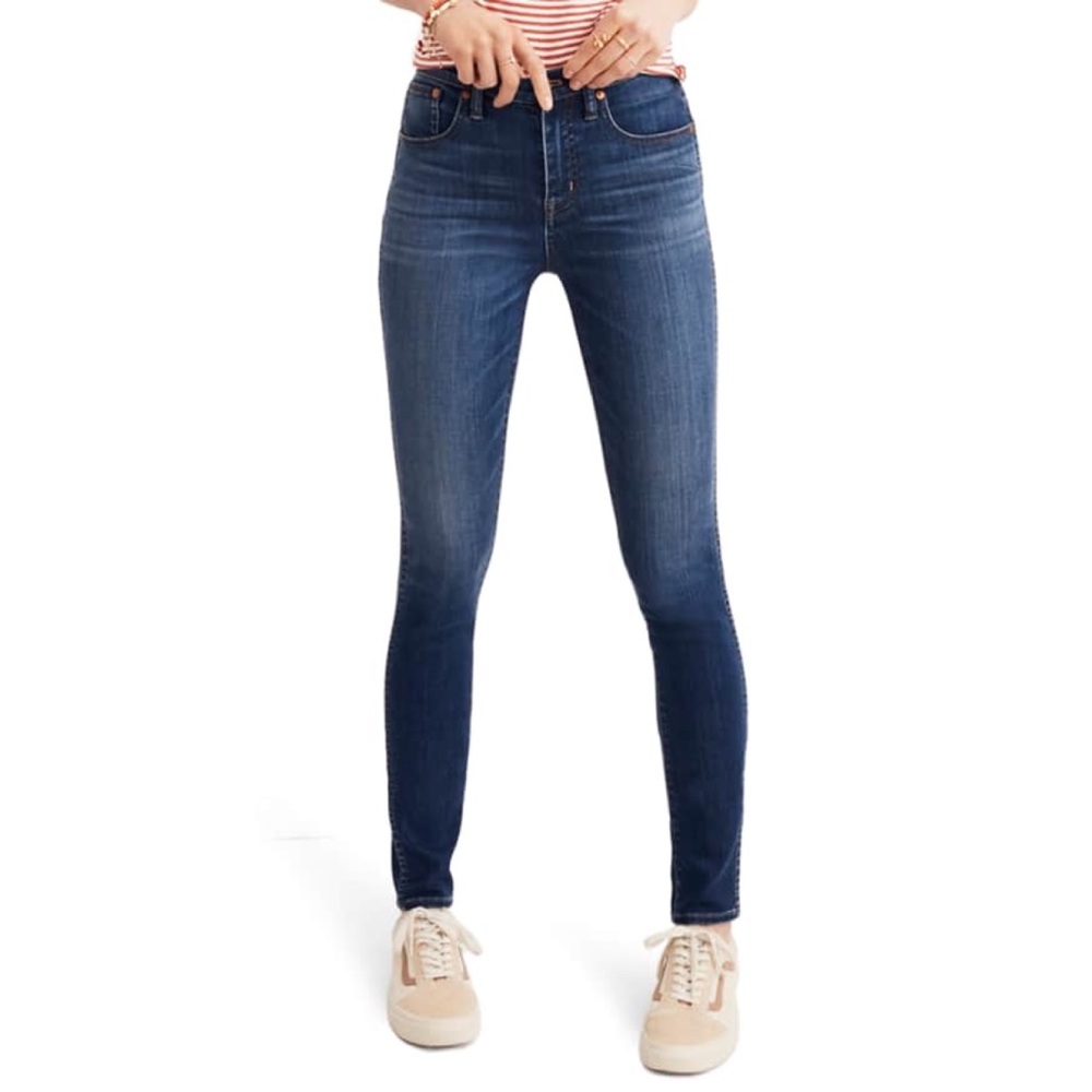 Madewell 10” High Rise Skinny Jeans Danny Wash